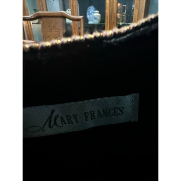 Vintage Mary Frances Embellished Floral Beaded Shoulder Bag Blush Fabric - Picture 12 of 13